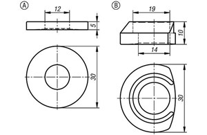 Spannring für Aufspannbolzen flexibel